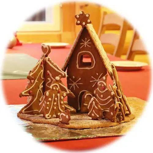 The gingerbread house